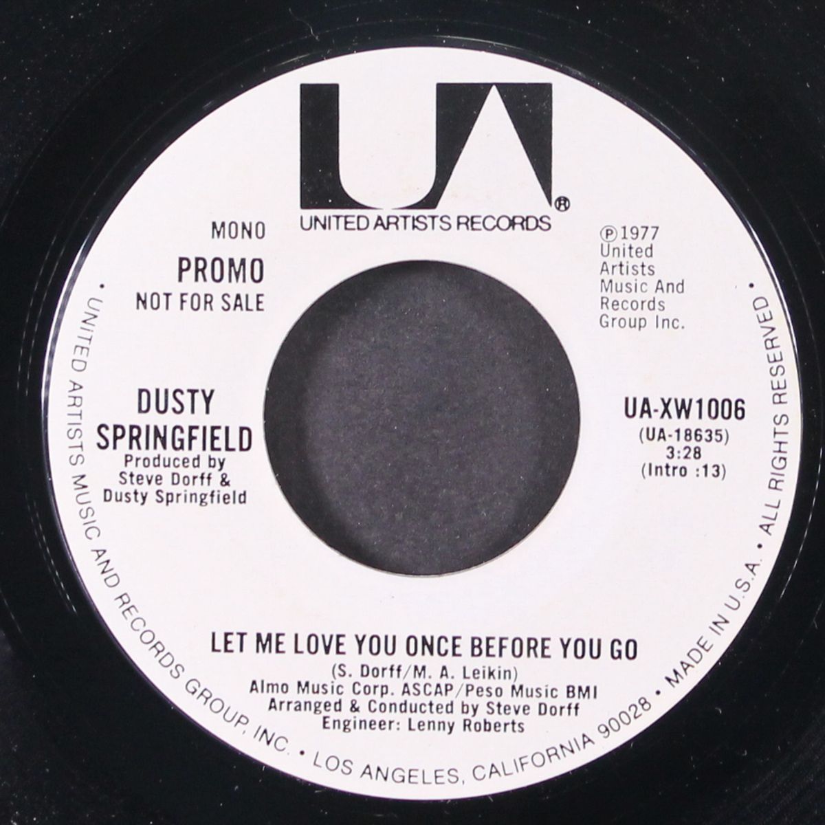 let me love you once before you go / mono by DUSTY SPRINGFIELD