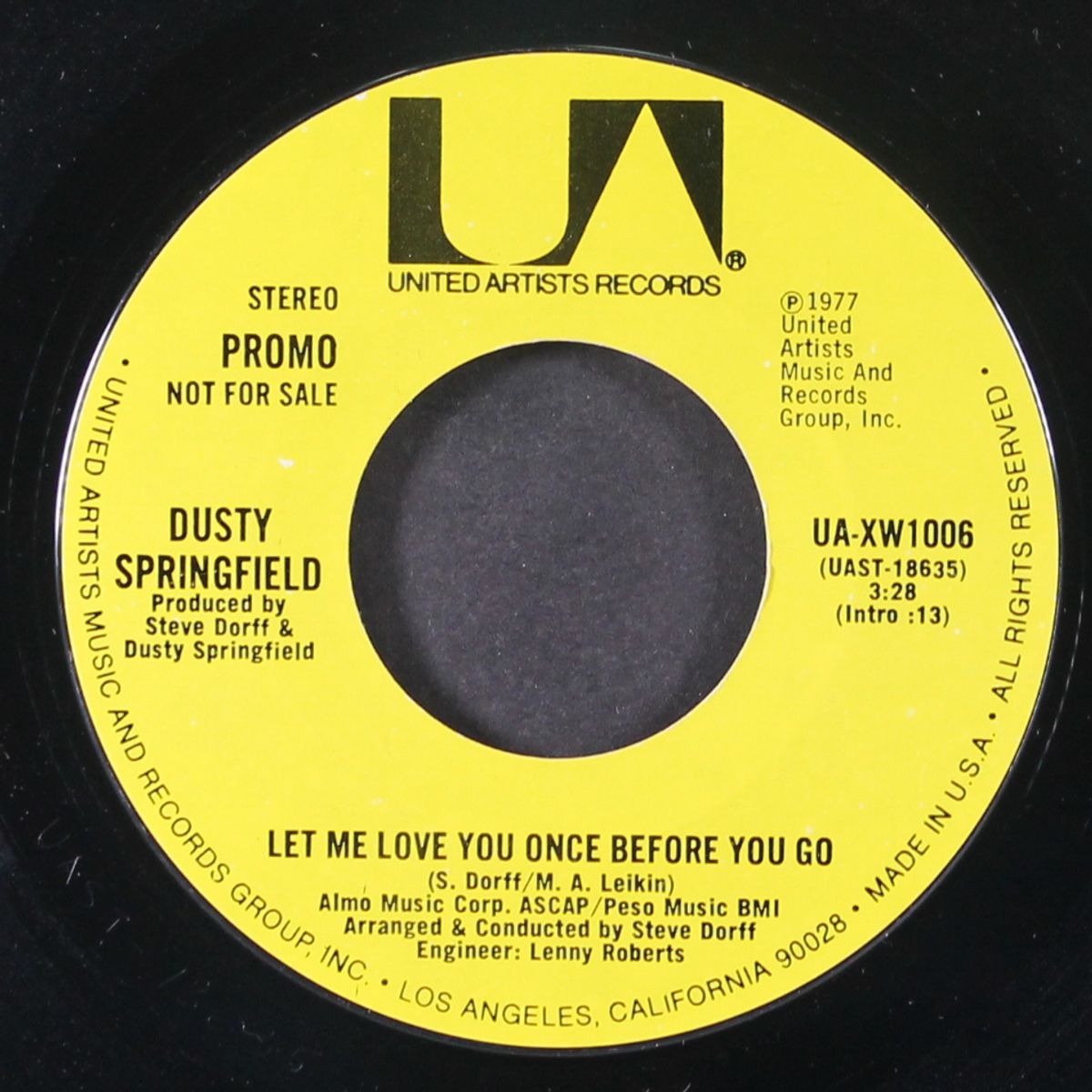 let me love you once before you go / mono by DUSTY SPRINGFIELD
