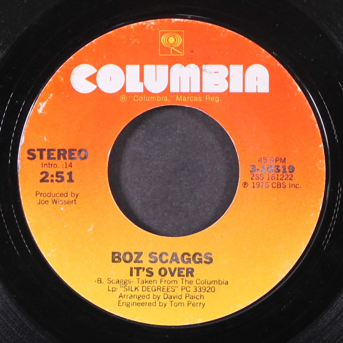 it's over / harbor lights by BOZ SCAGGS