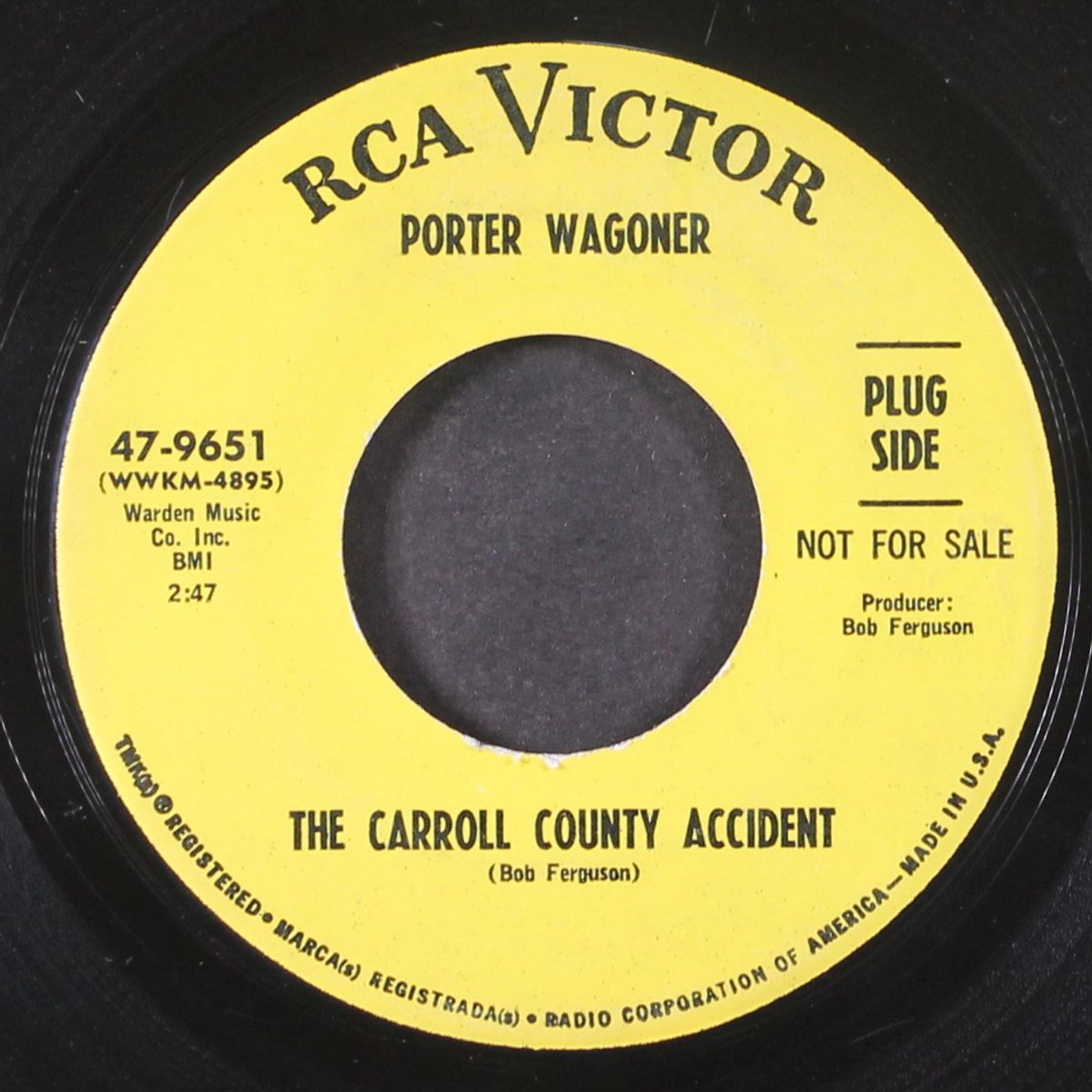 the carroll county accident / sorrow overtakes the wine by PORTER WAGONER