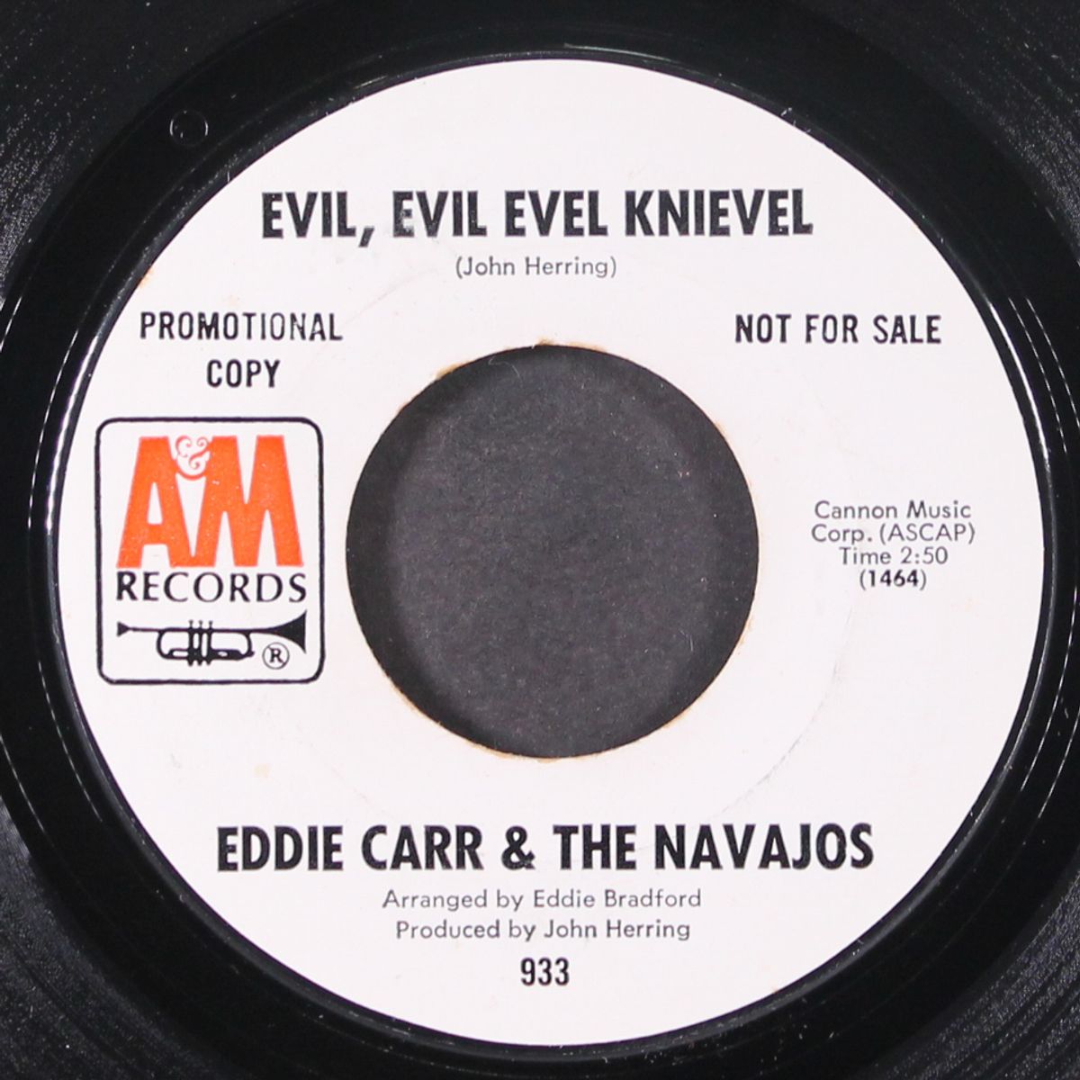evil, evil evel knievel / what have i got of my own? by EDDIE CARR & NAVAJO'S