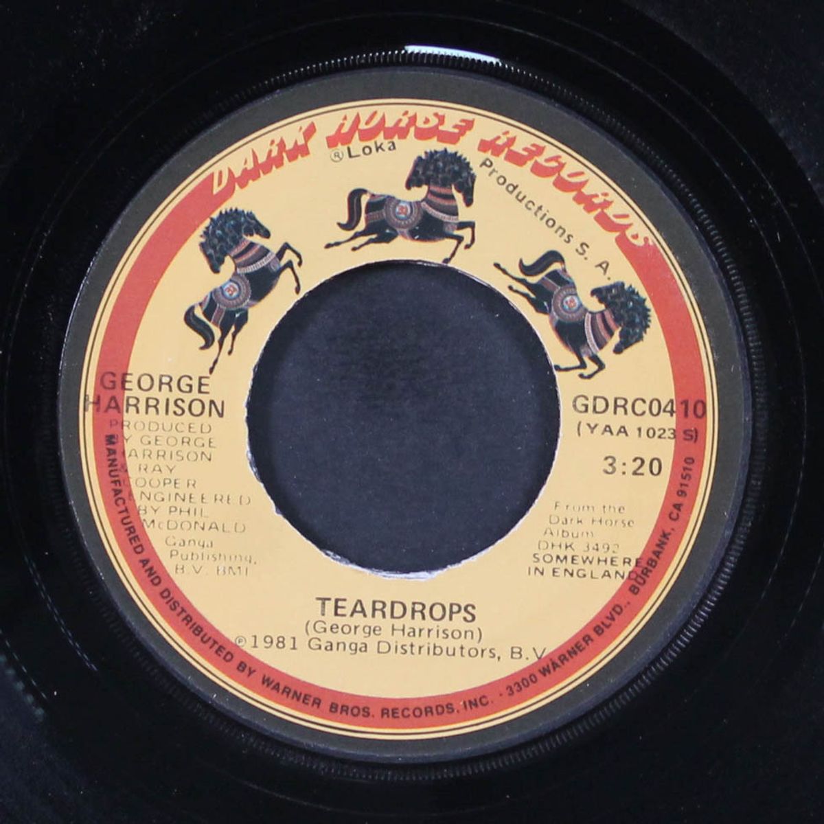 all those years ago / teardrops by GEORGE HARRISON