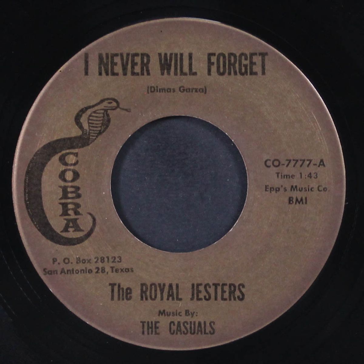 i want to be loved / i never will forget by ROYAL JESTERS
