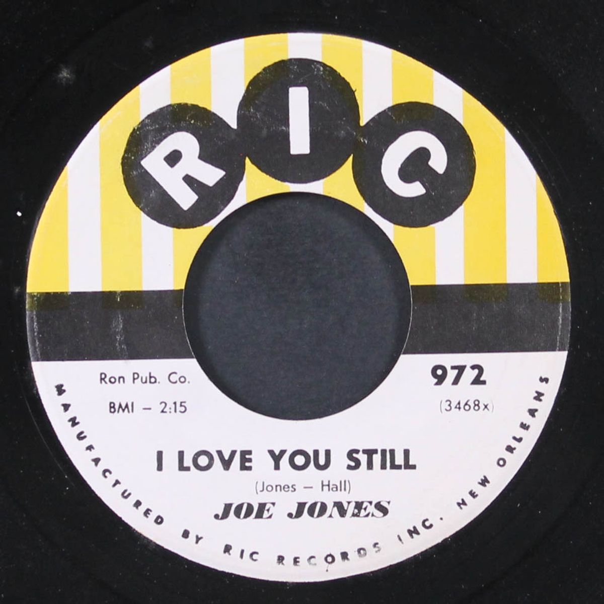 you talk too much / i love you still by JOE JONES