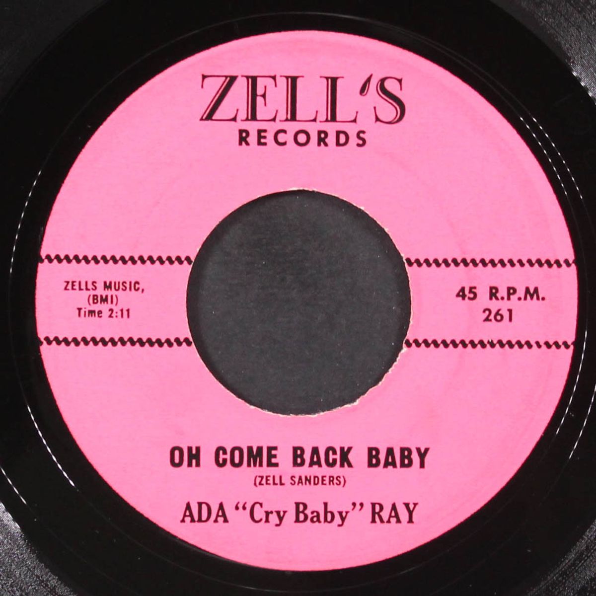 i cried to be free / oh come back baby by ADA 'CRY BABY' RAY
