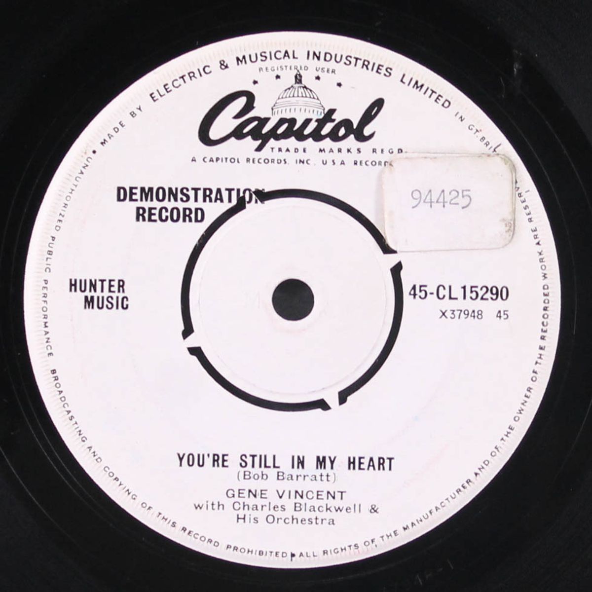 held for questioning / you're still in my heart by GENE VINCENT