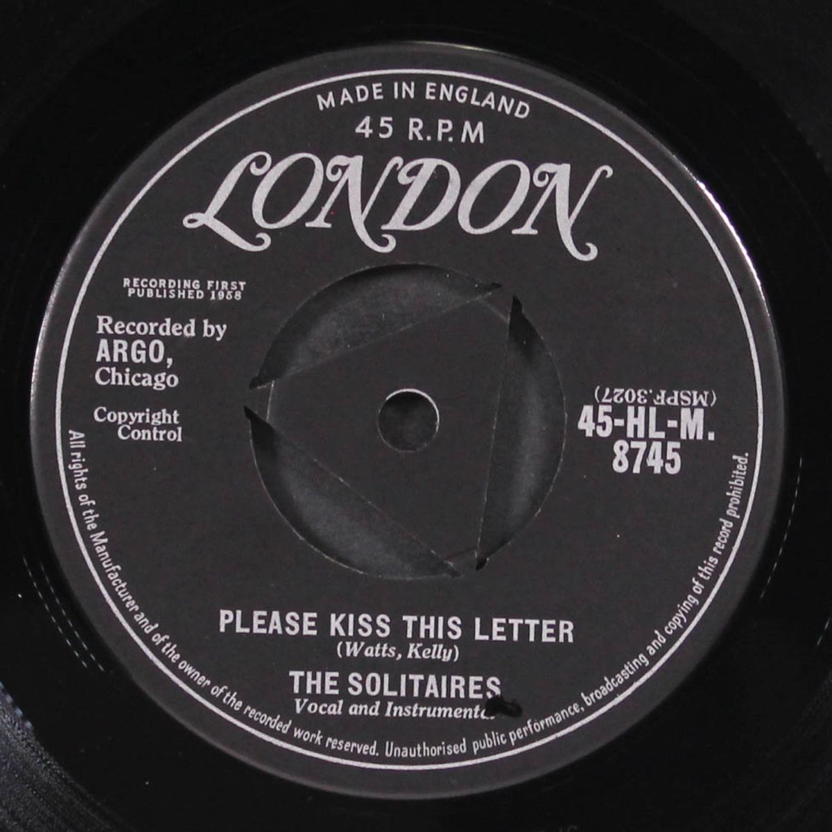 walking along / please kiss this letter by SOLITAIRES