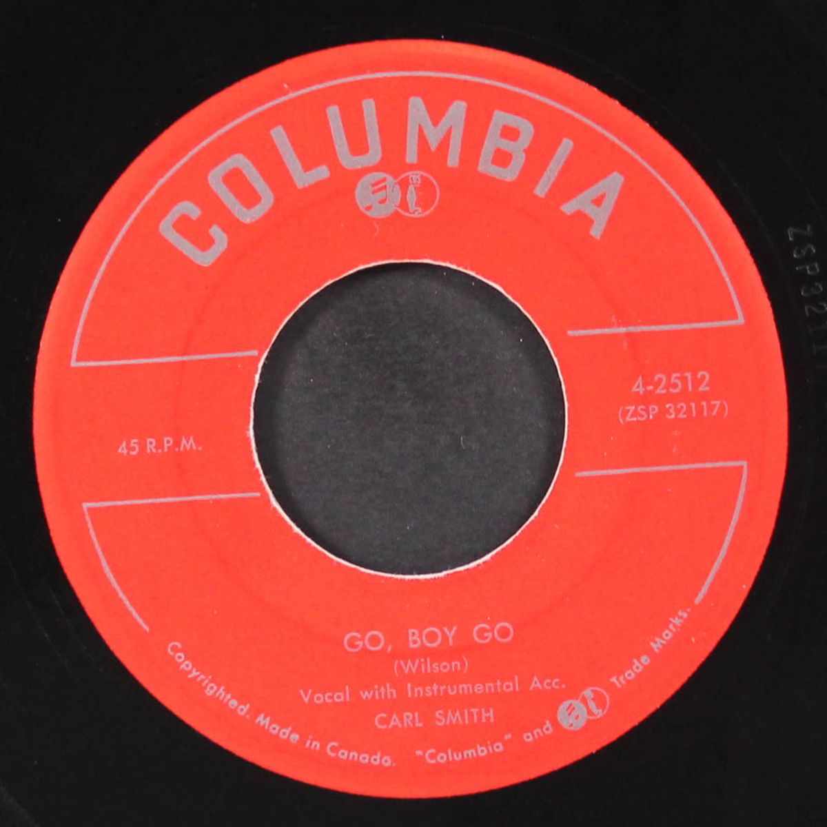 go, boy go / if you saw her through my eyes by CARL SMITH