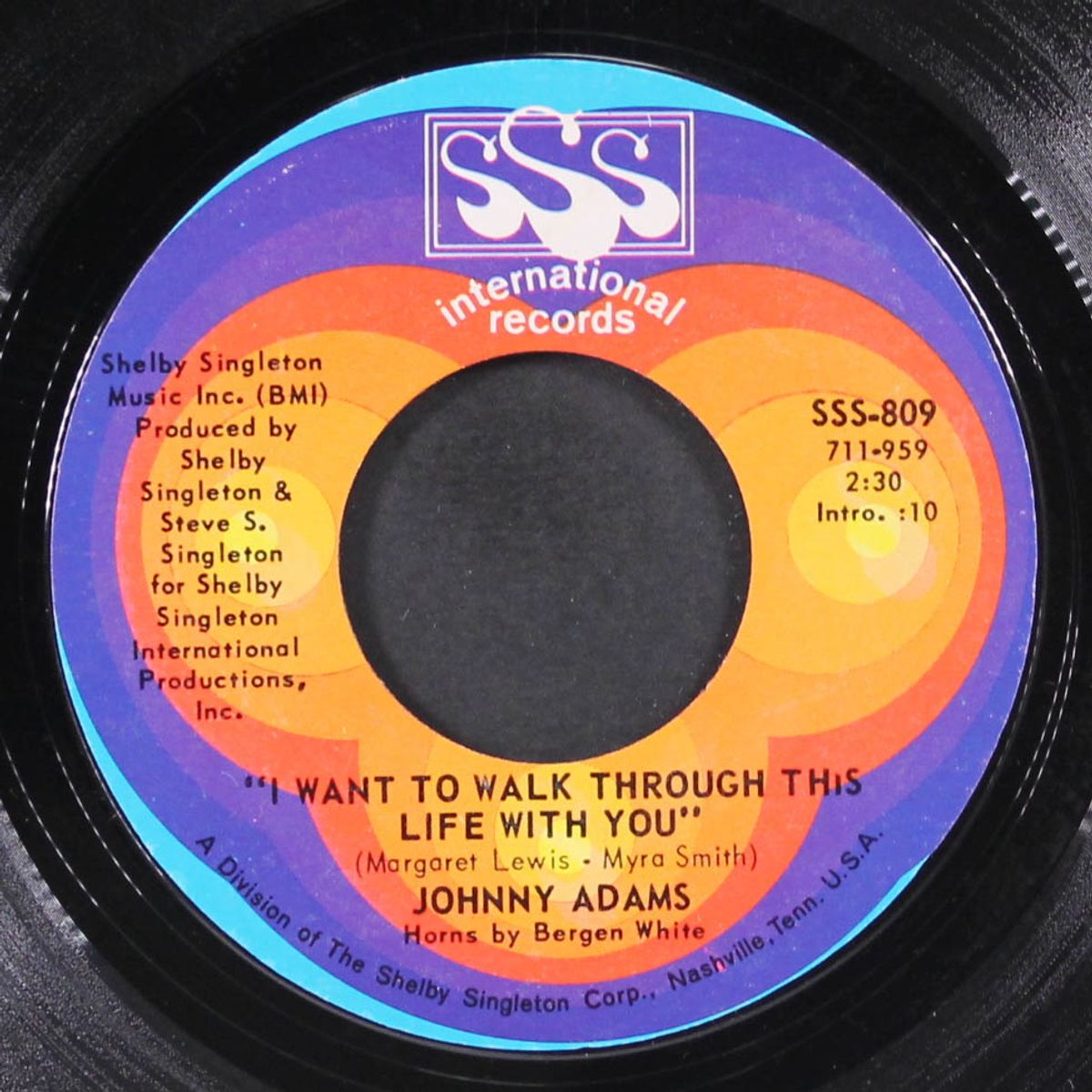 i won't cry / i want to walk through this life with you by JOHNNY ADAMS