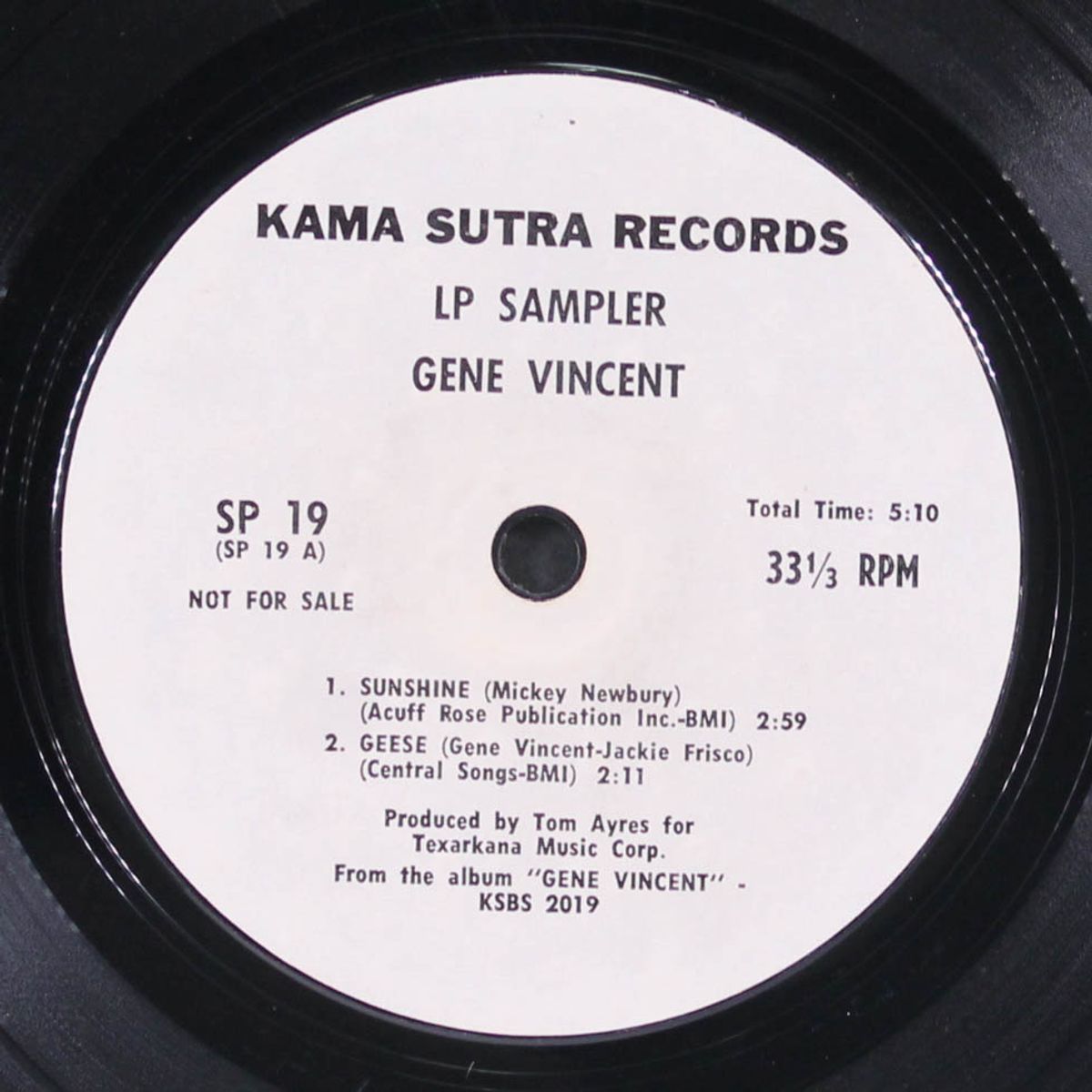 lp sampler by GENE VINCENT