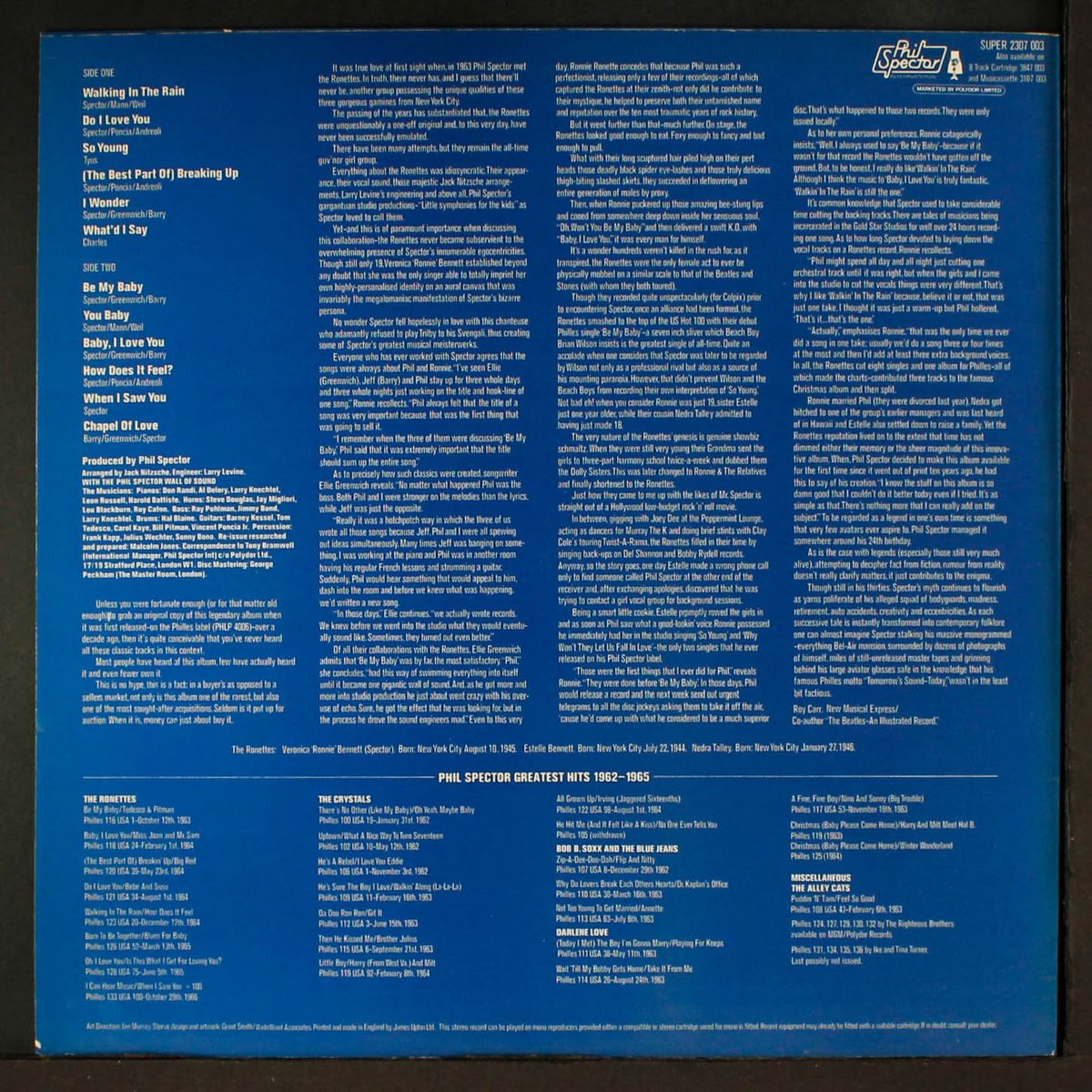 sing their greatest hits by RONETTES