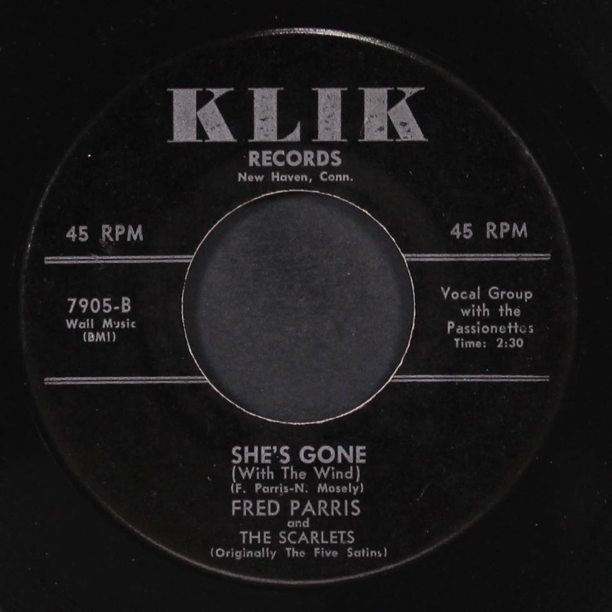 she's gone / the voice by FRED PARRIS & SCARLETS
