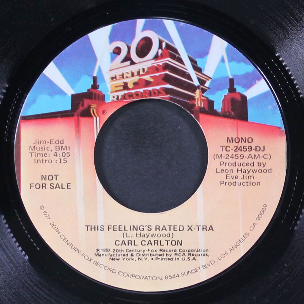 this feeling's rated x-tra / mono by CARL CARLTON