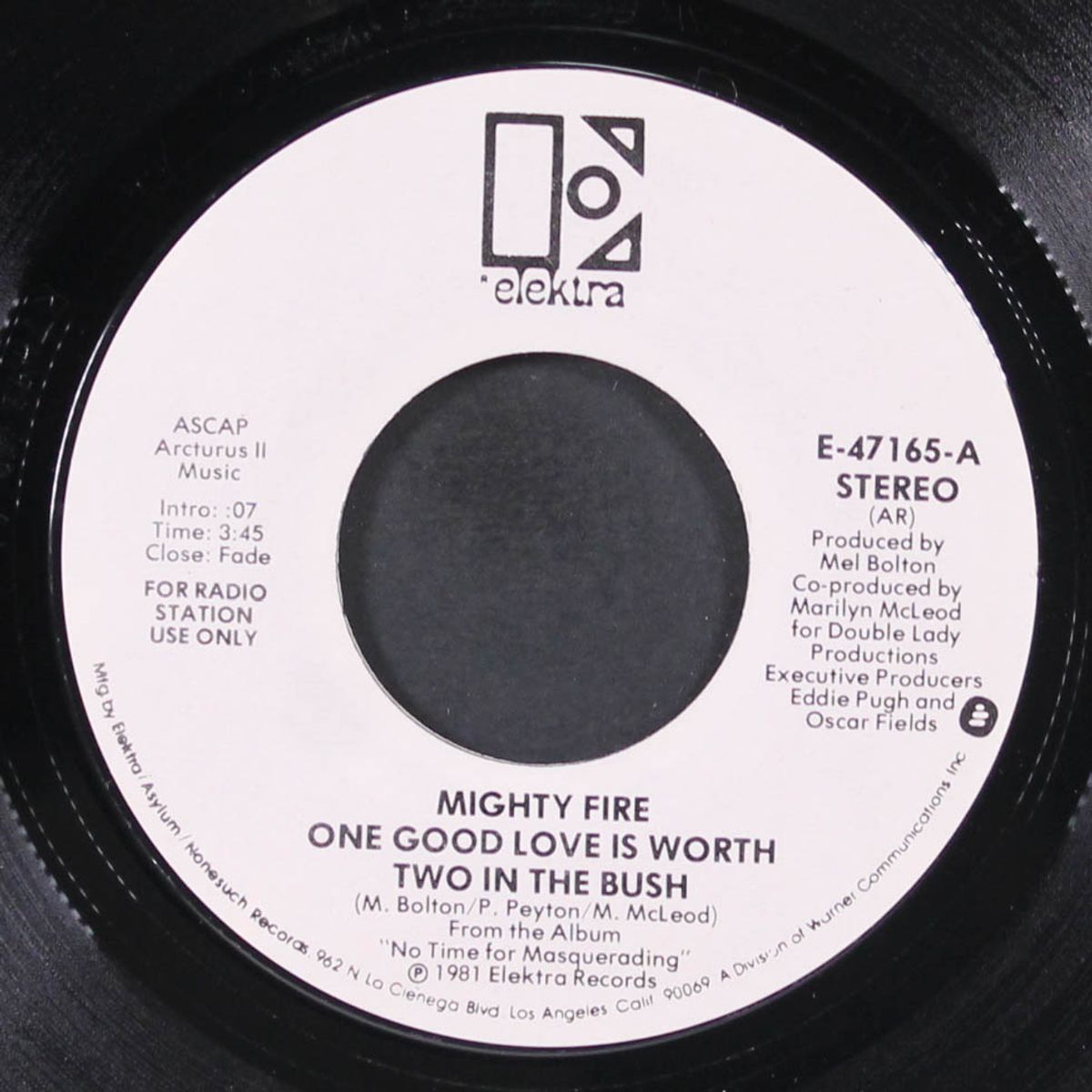 one good love is worth two in the bush / mono by MIGHTY FIRE