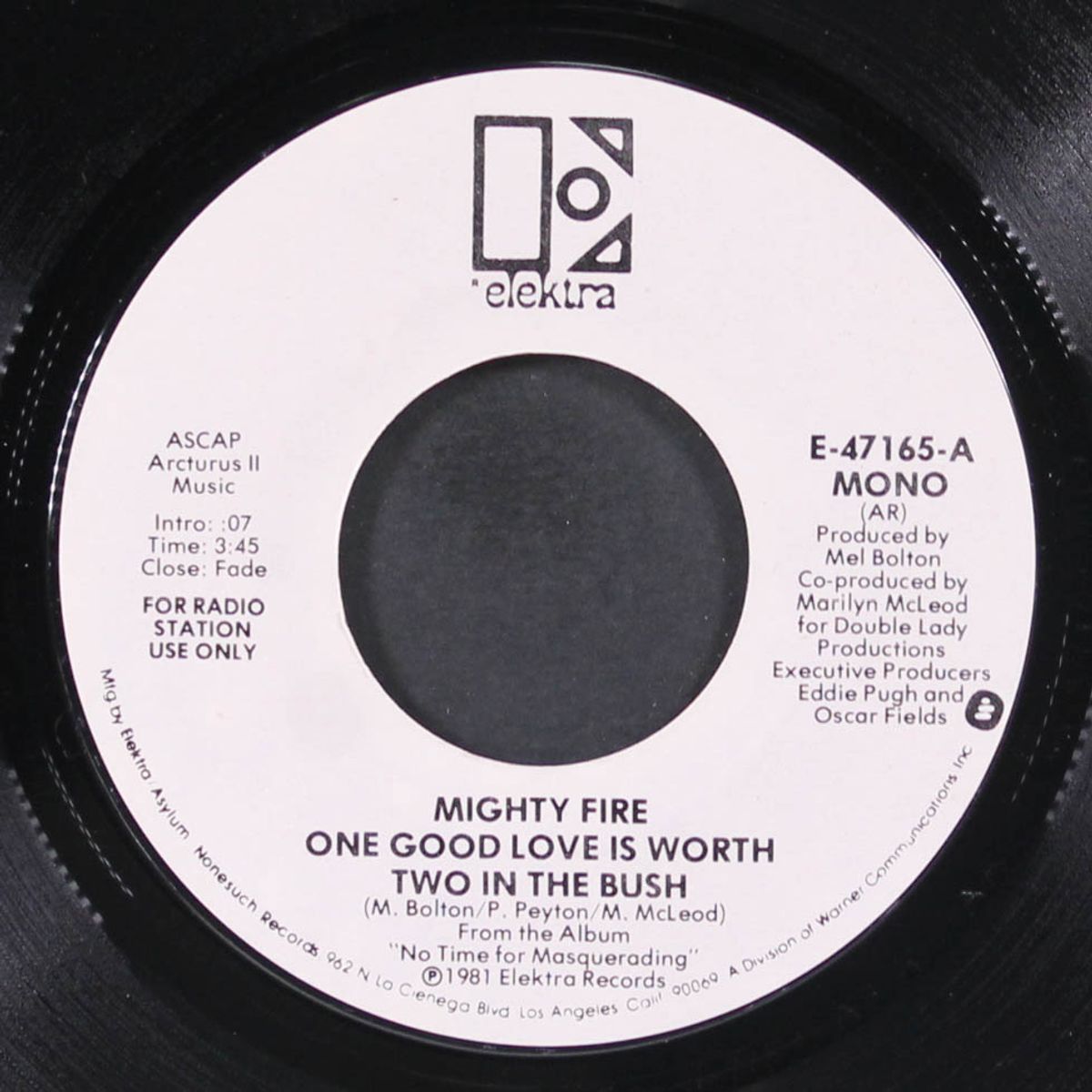 one good love is worth two in the bush / mono by MIGHTY FIRE