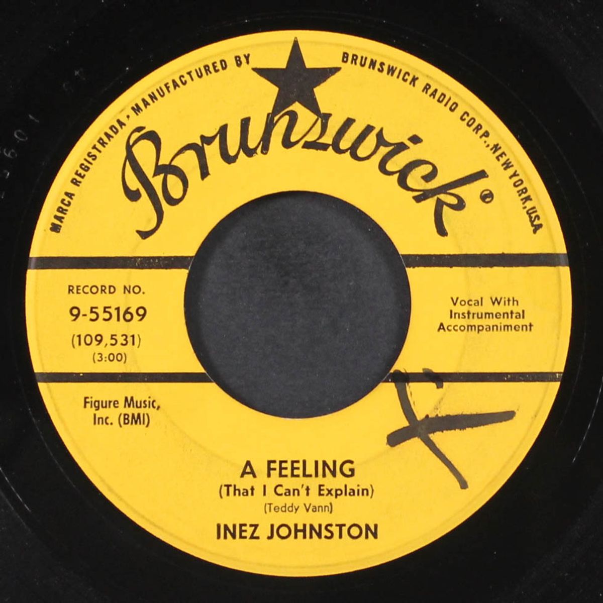 big bad betsy / a feeling by INEZ JOHNSTON & FLORIOS