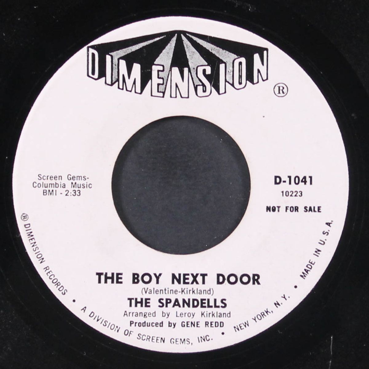 say no girl / the boy next door by SPANDELLS