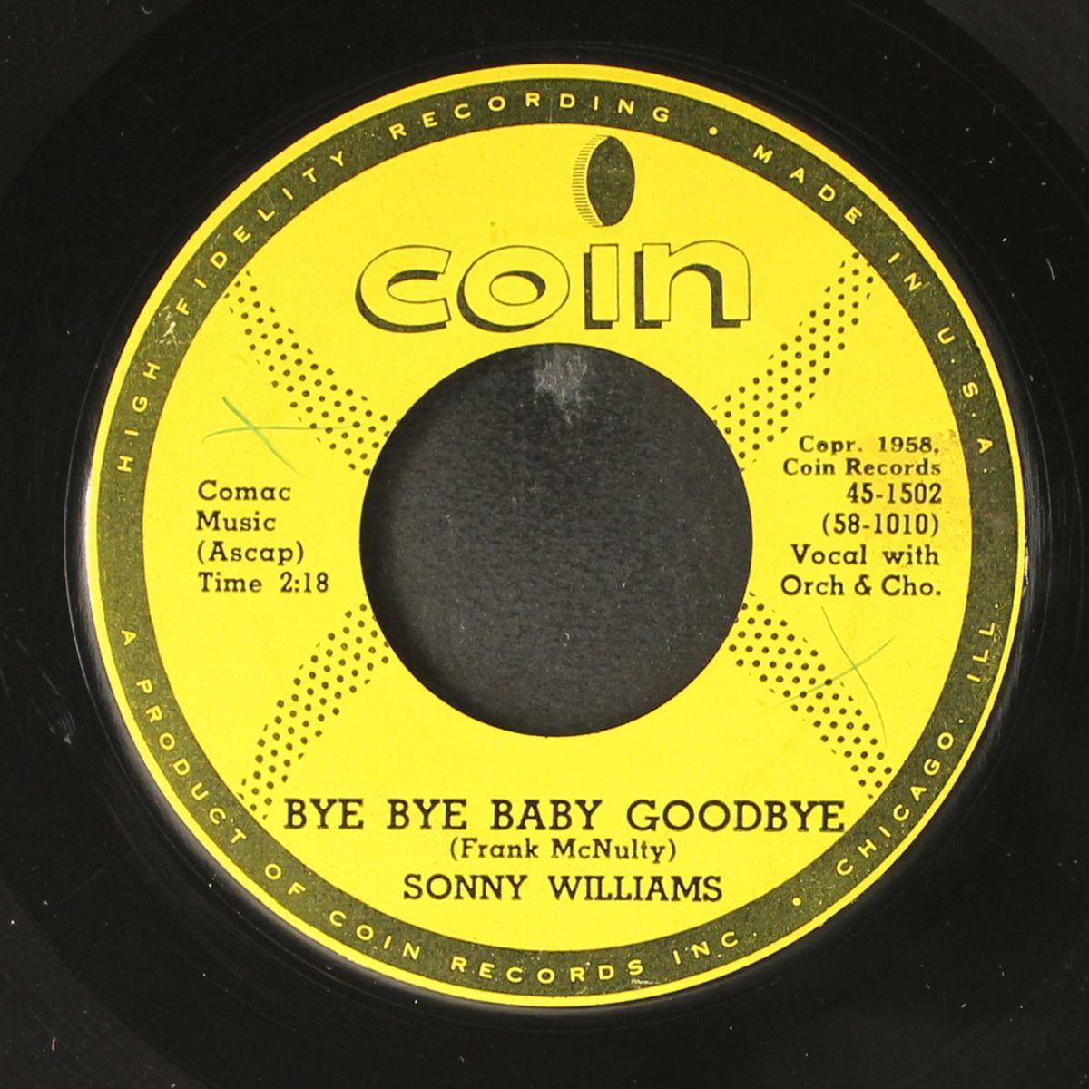 lucky linda / bye bye baby goodbye by SONNY WILLIAMS