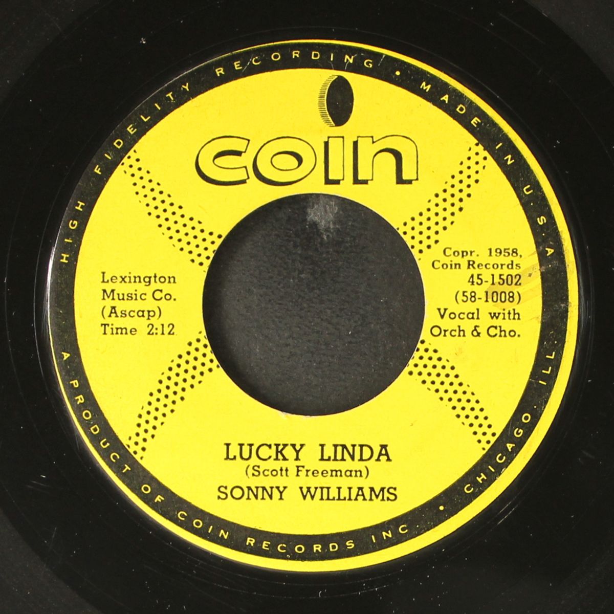 lucky linda / bye bye baby goodbye by SONNY WILLIAMS