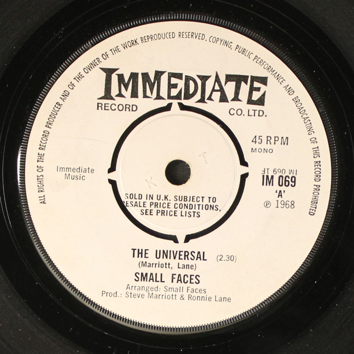 the universal / donkey rides penny glass by SMALL FACES