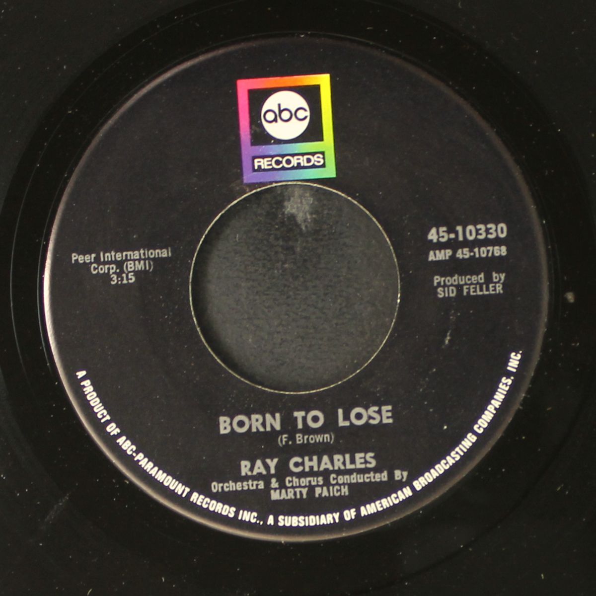 i can't stop loving you / born to lose by RAY CHARLES