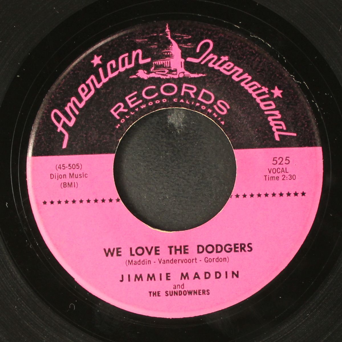 bird dog / we love the dodgers by JIMMIE MADDIN