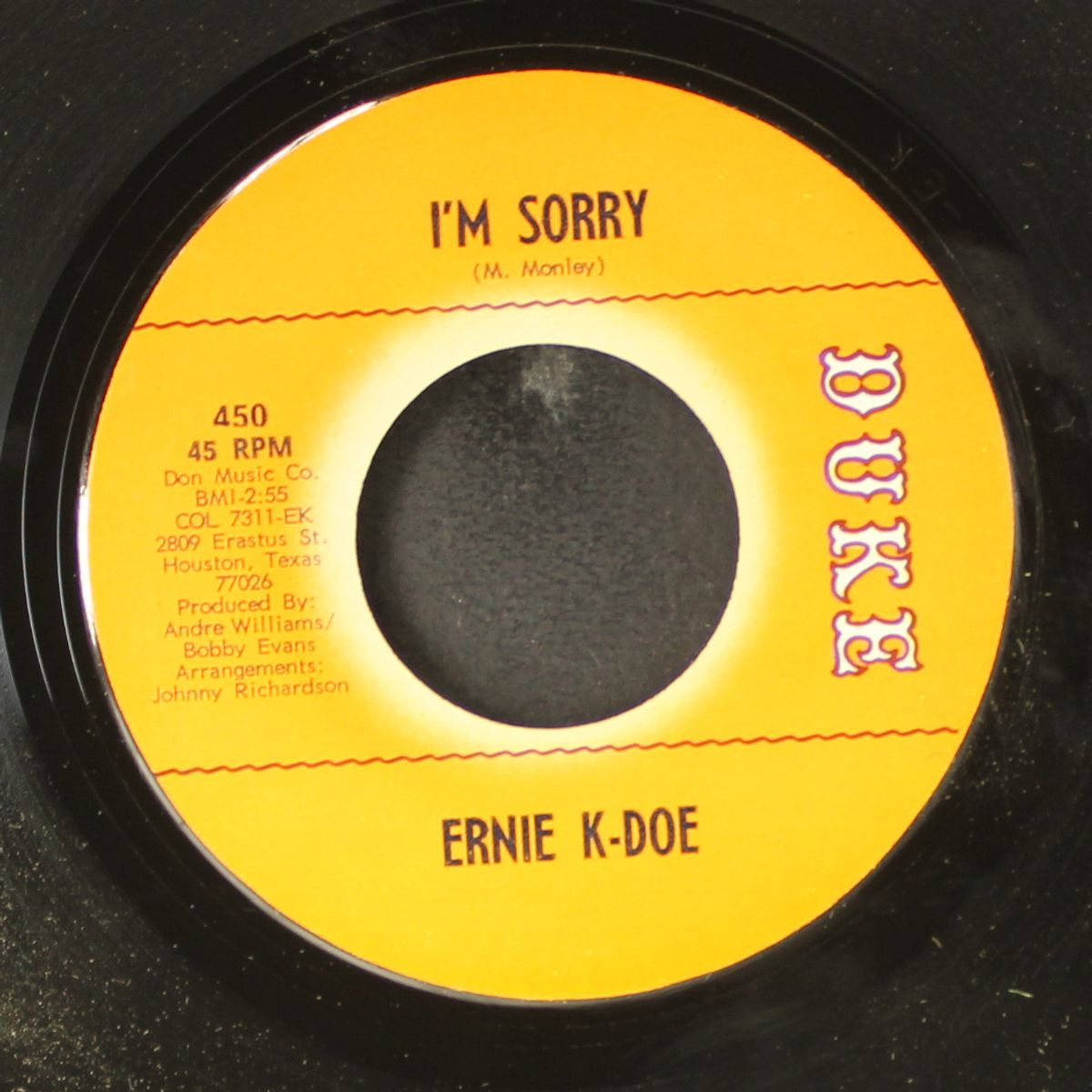 trying to make you love me / i'm sorry by ERNIE K-DOE & GROUP