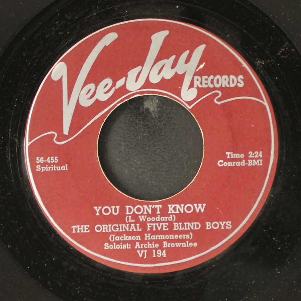 you don't know / i never heard a man by ORIGINAL FIVE BLIND BOYS