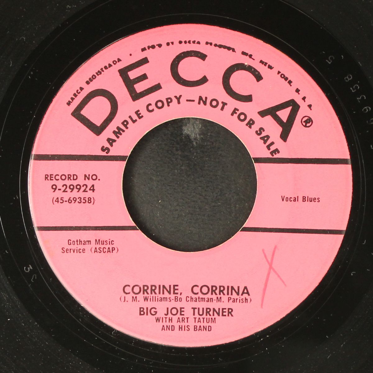 corrine, corrina / it's the same old story by BIG JOE TURNER