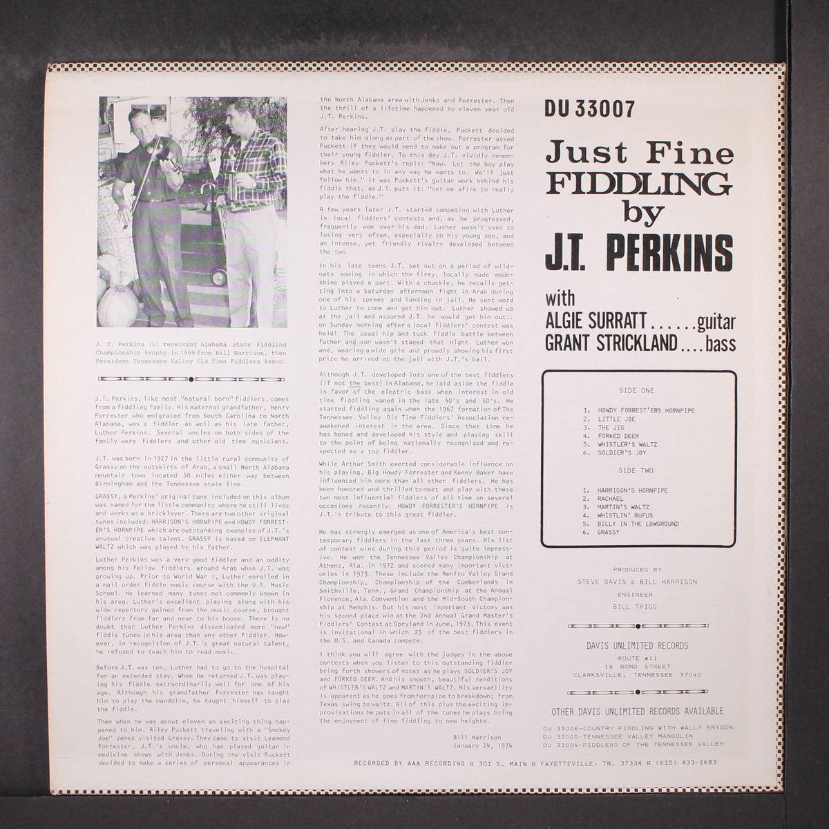 just fine fiddling by J.T. PERKINS