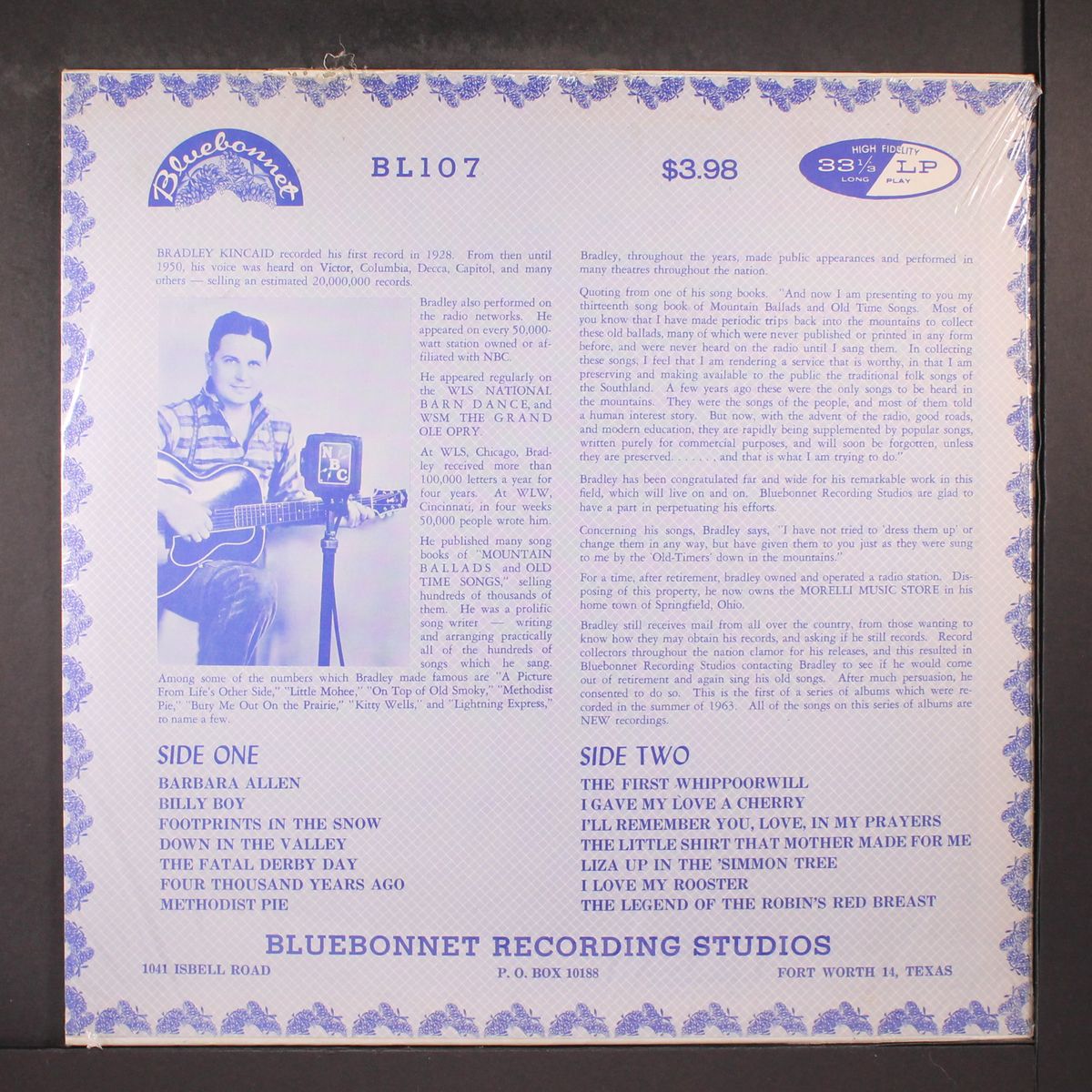 mountain ballads & old time songs by BRADLEY KINCAID