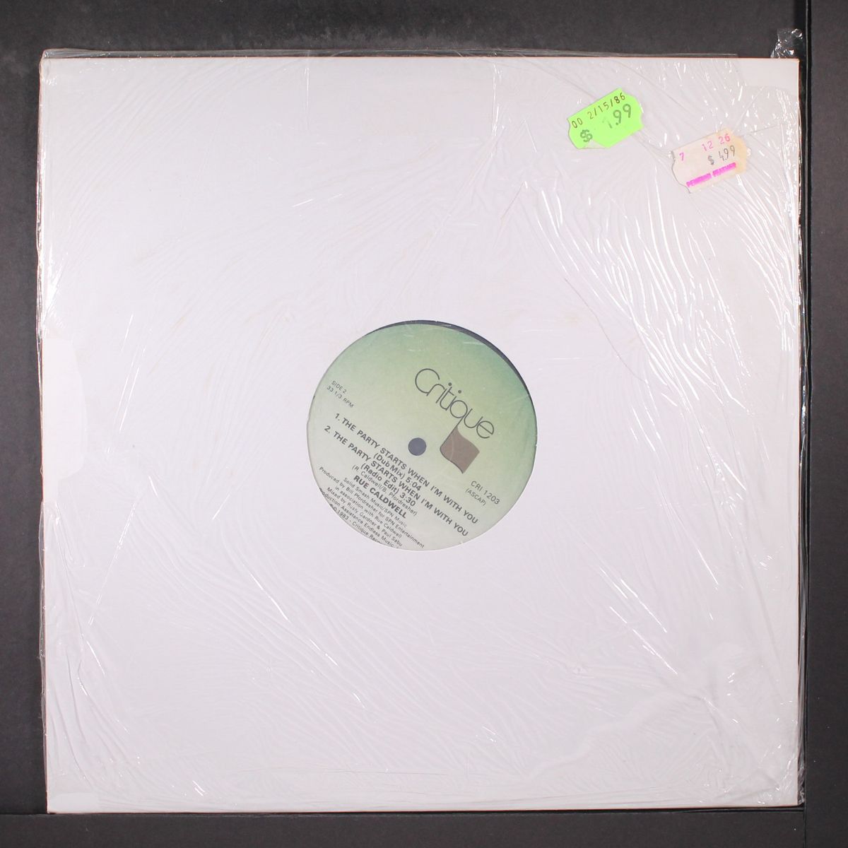 the party starts when i'm with you / dub by RUE CALDWELL