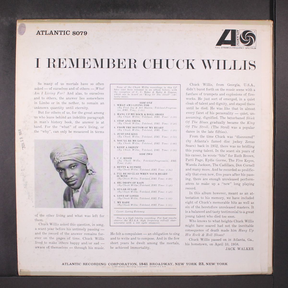 i remember chuck willis by CHUCK WILLIS