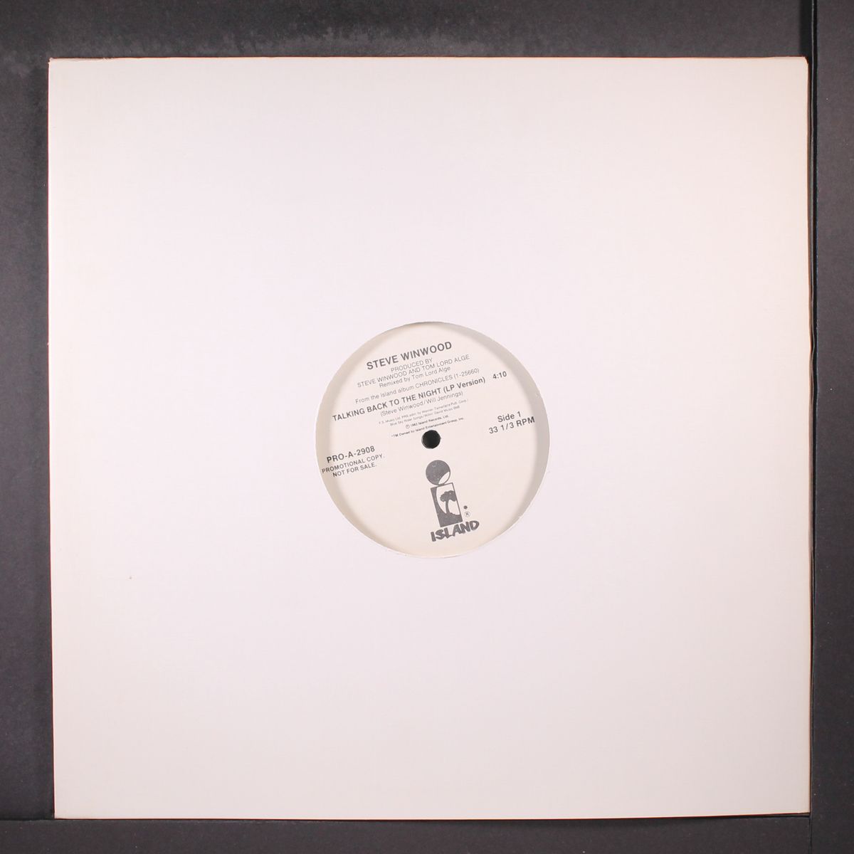 talking back to the night / same by STEVE WINWOOD