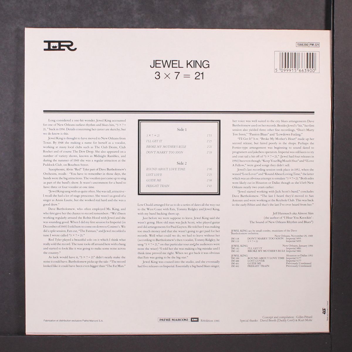 3 x 7 = 21 by JEWEL KING