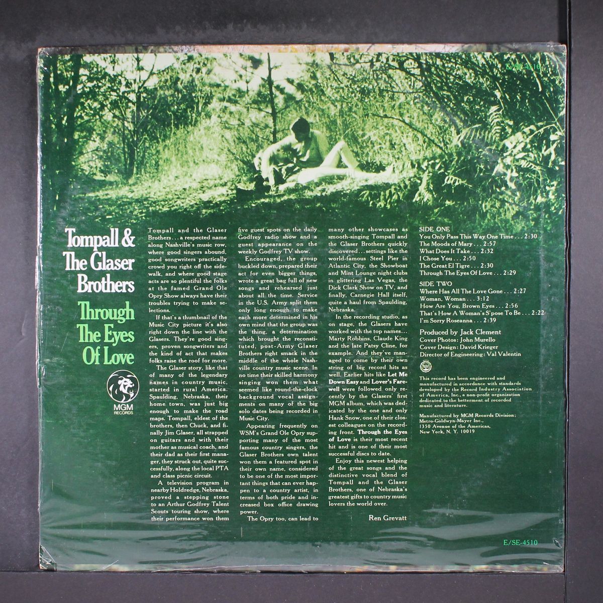 through the eyes of love by TOMPALL & GLASER BROS