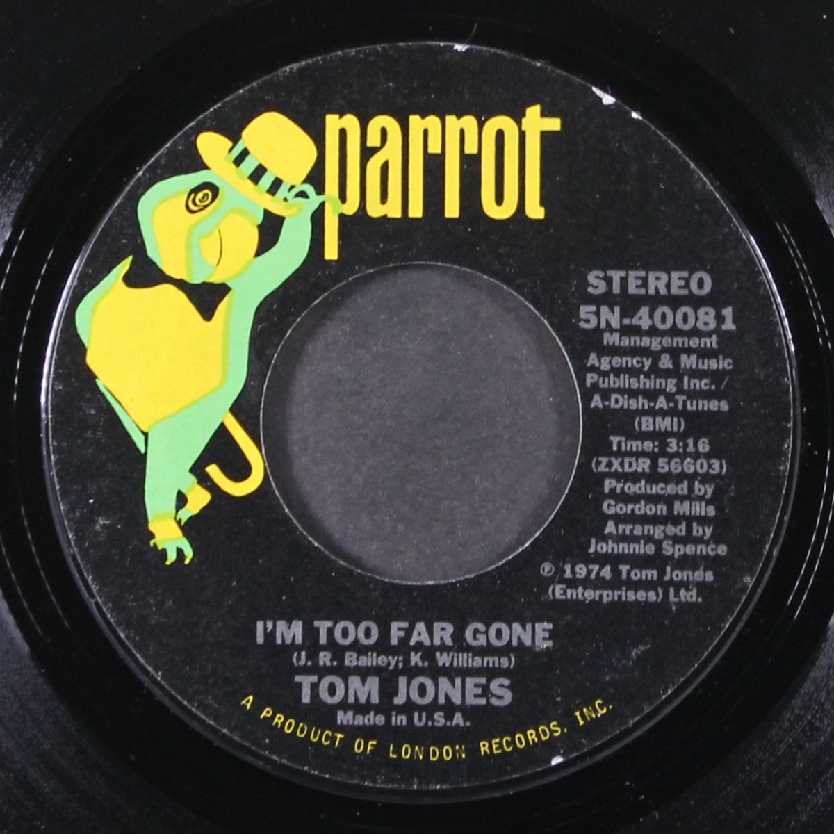 pledging my love / i'm too far gone by TOM JONES
