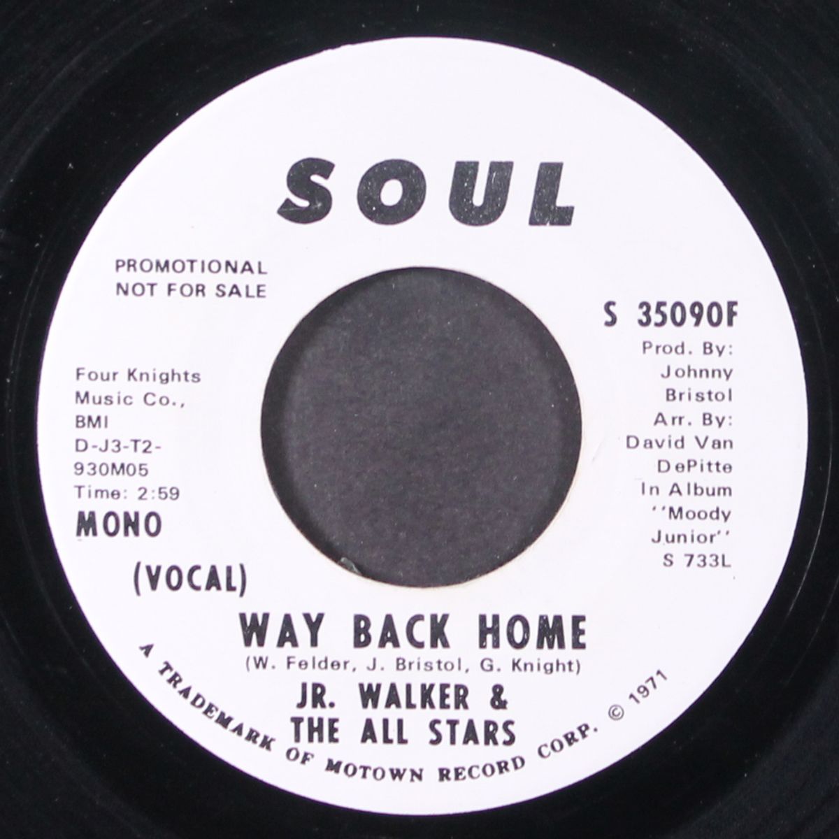 way back home by JR. WALKER & ALL STARS