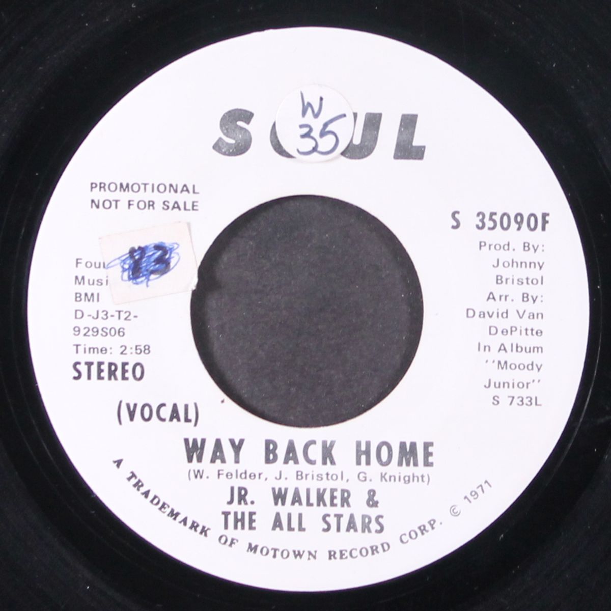 way back home by JR. WALKER & ALL STARS