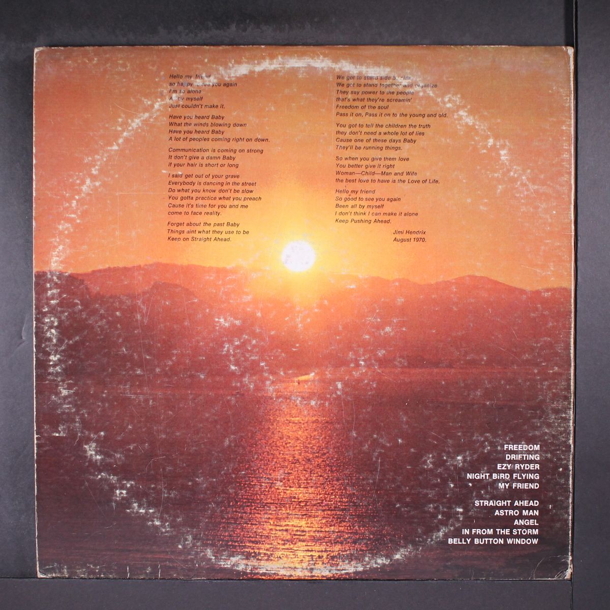 the cry of love by JIMI HENDRIX