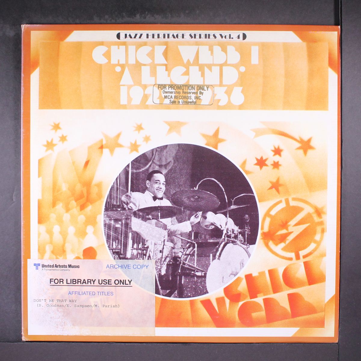 a legend 1929-36 by CHICK WEBB