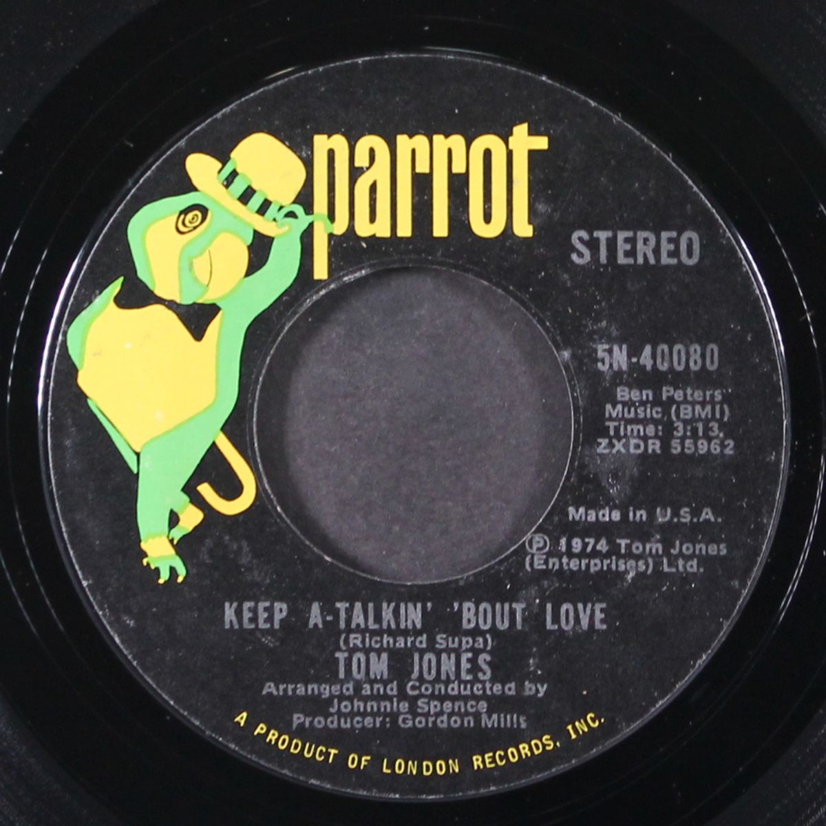 somethin' 'bout you baby i like / keep a-talkin' 'bout love by TOM JONES