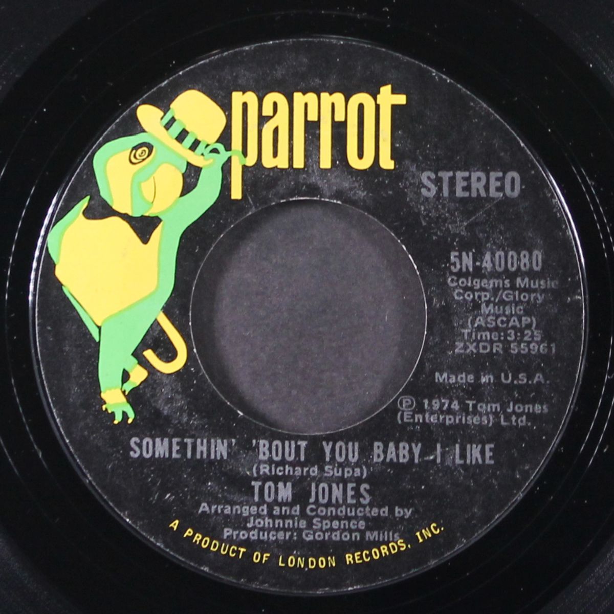 somethin' 'bout you baby i like / keep a-talkin' 'bout love by TOM JONES