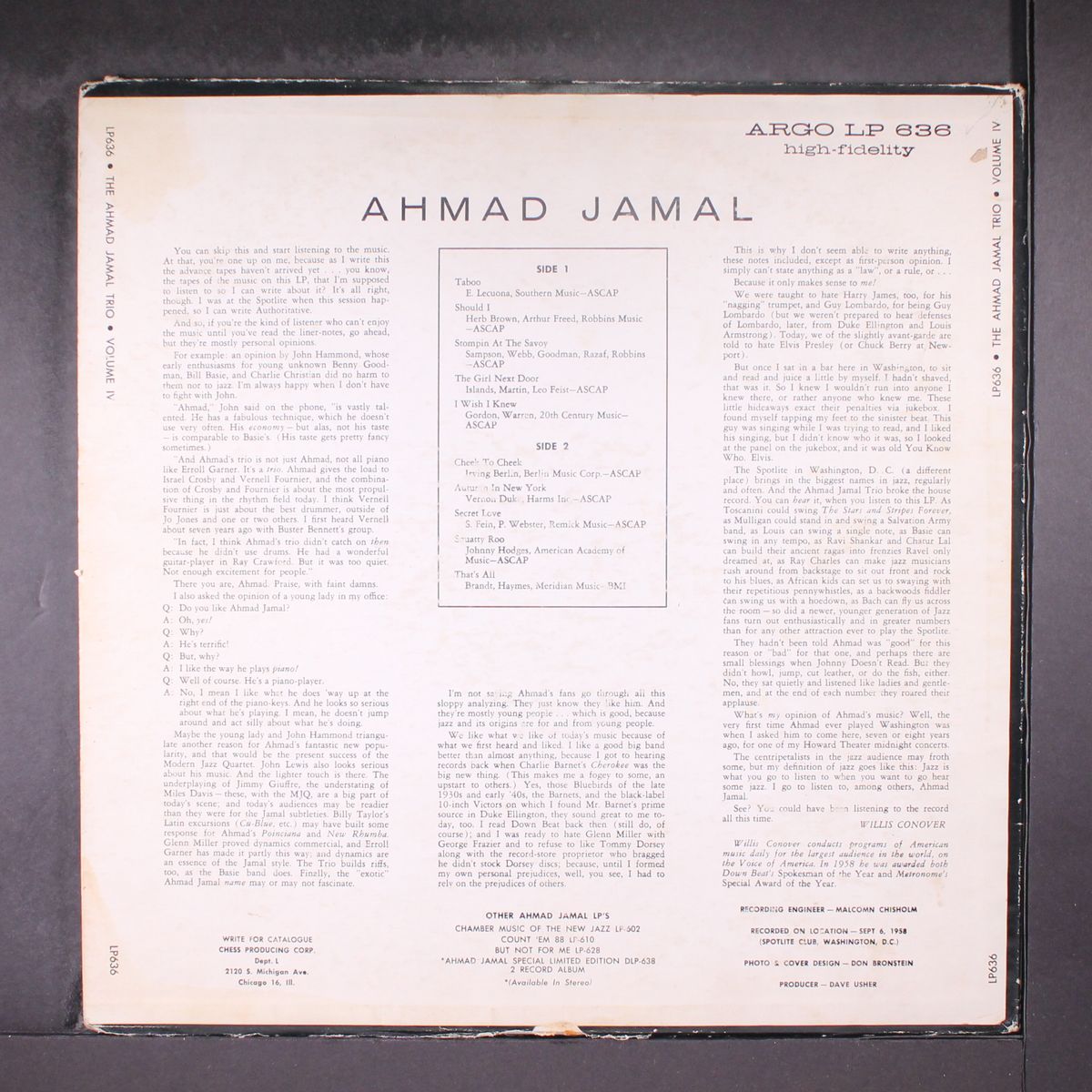 volume iv by AHMAD JAMAL