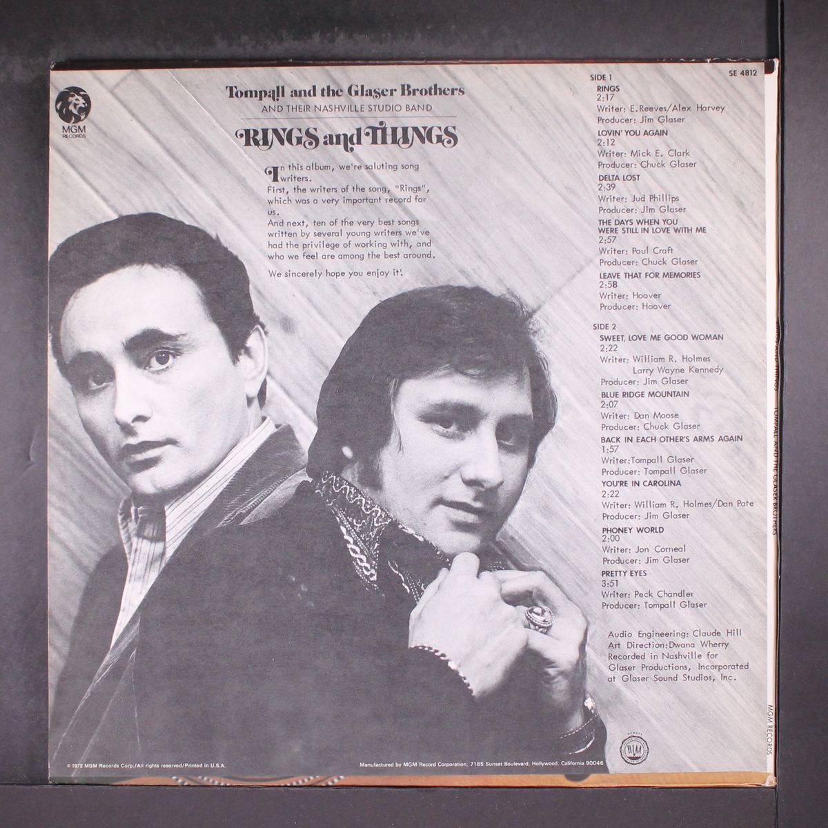 rings and things by TOMPALL & GLASER BROTHERS