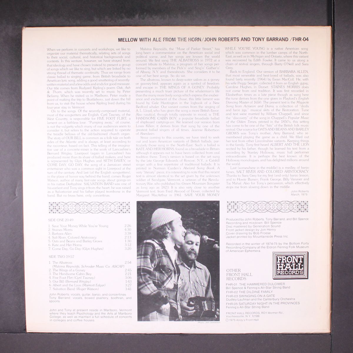 mellow with ale from the horn by JOHN ROBERTS & TONY BARRAND