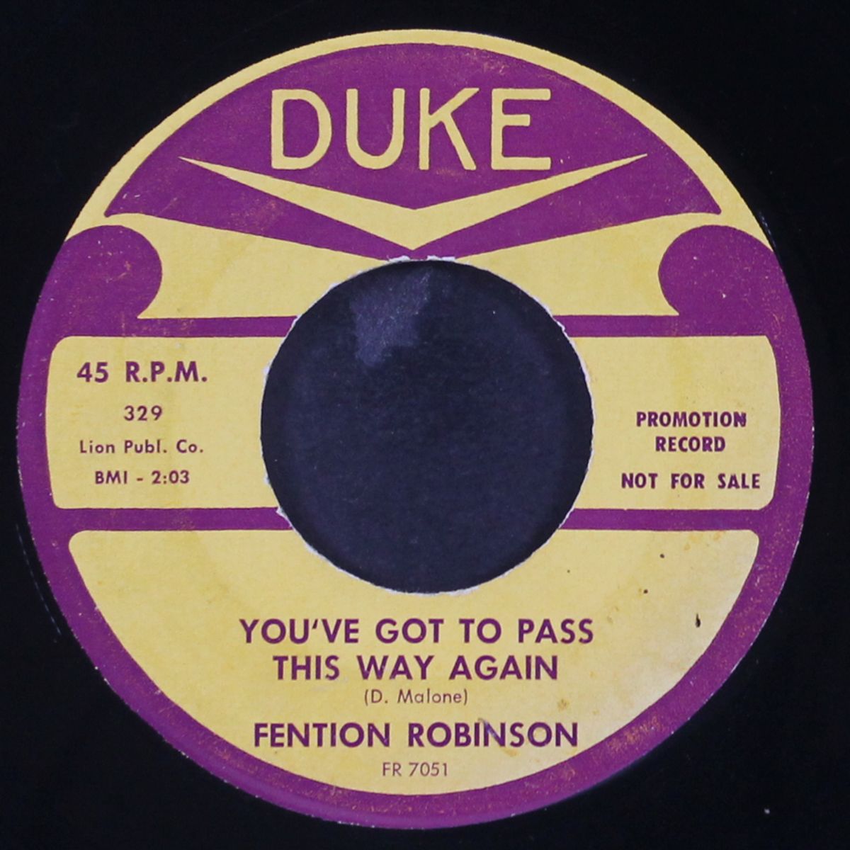 tennessee woman / you've got to pass this way again by FENTION ROBINSON