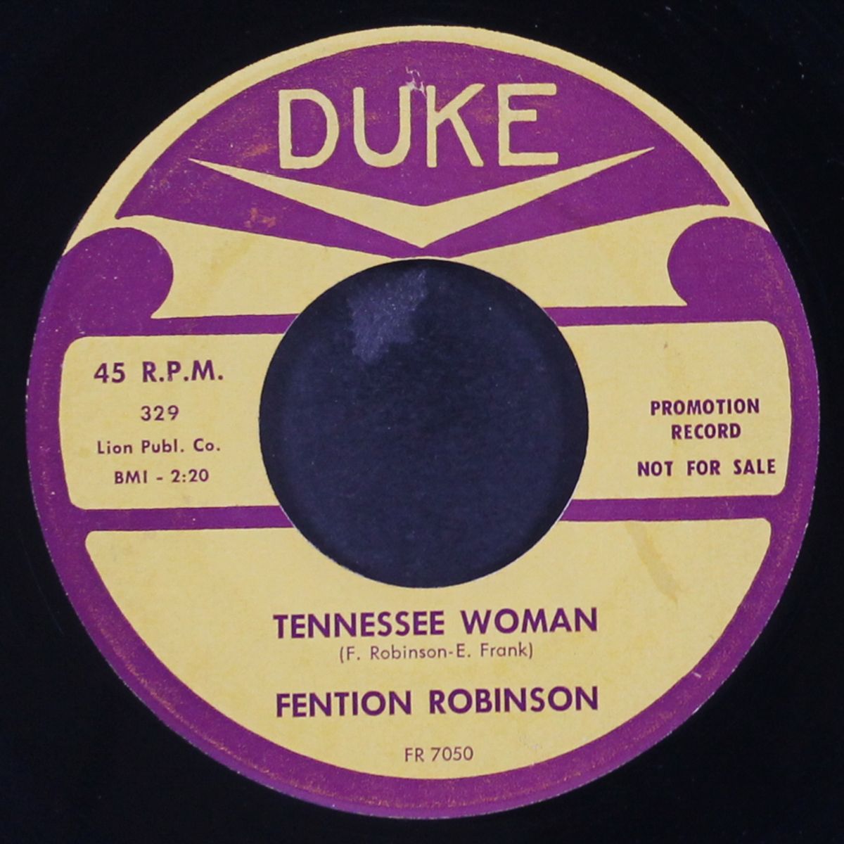 tennessee woman / you've got to pass this way again by FENTION ROBINSON