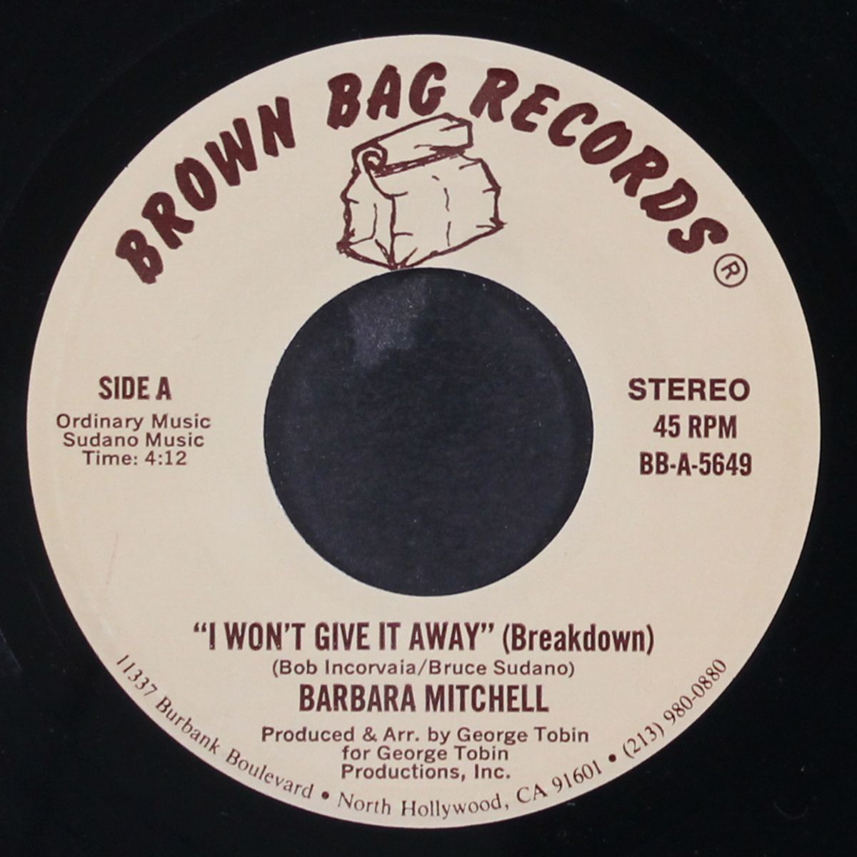 i won't give it away / breakdown by BARBARA MITCHELL