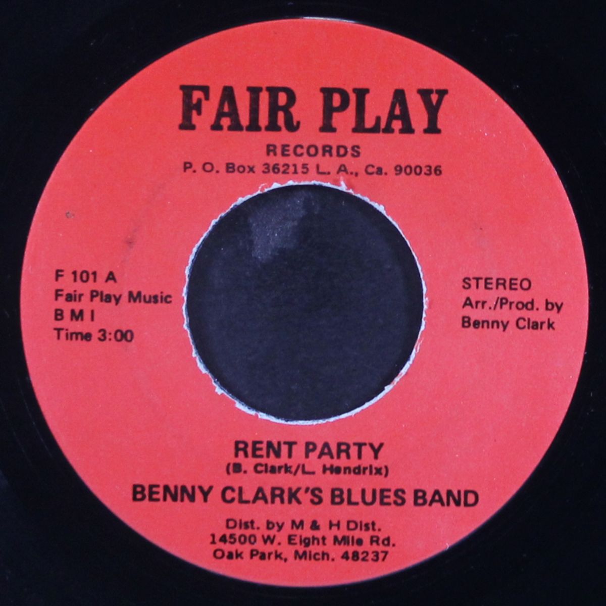 lasting love / rent party by BENNY CLARK'S BLUES BAND